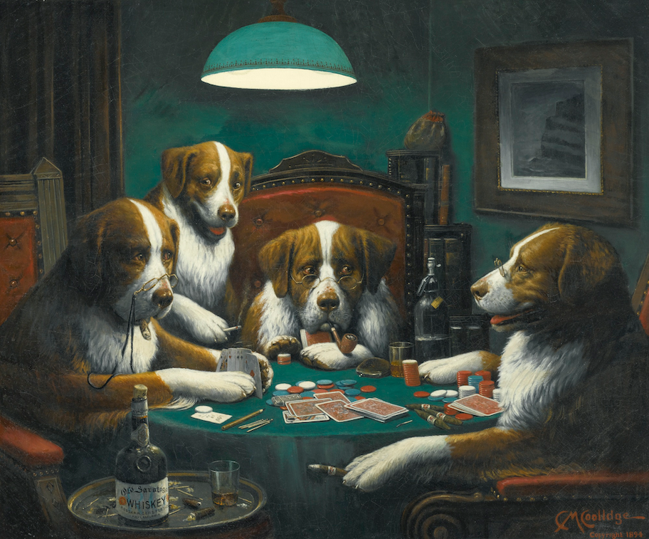 poker, cassius coolidge