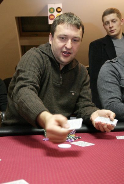 Antanas ‘Tony G’ Guoga plays poker game