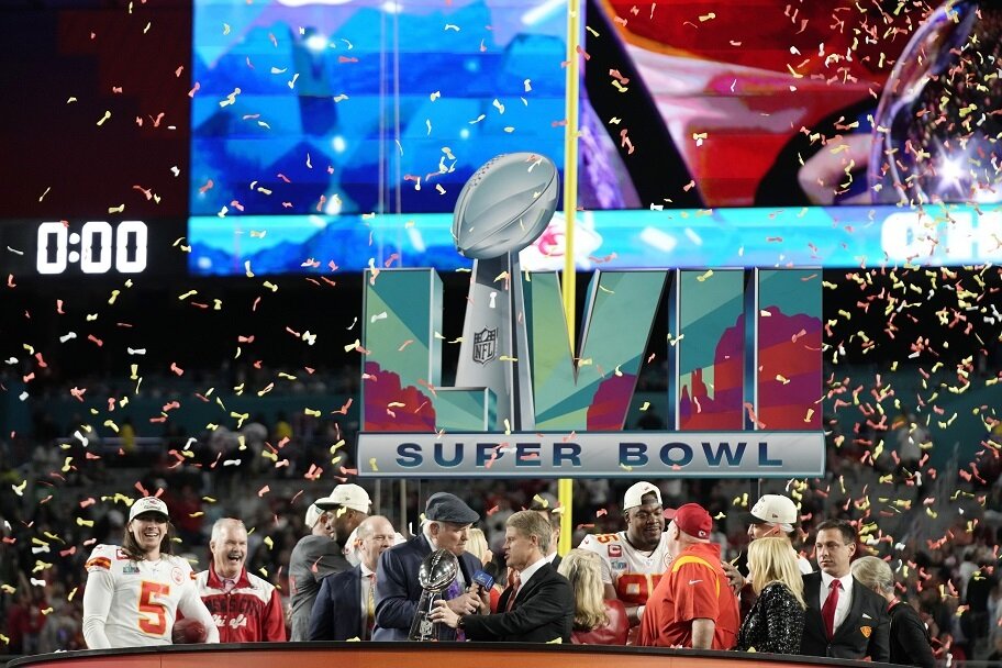 Kansas City Chiefs celebrate Super Bowl win